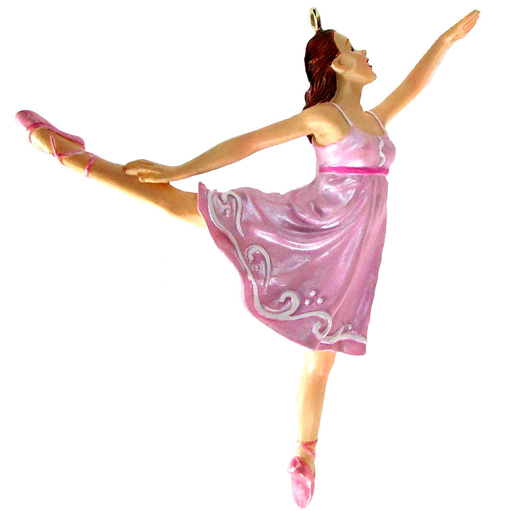 Pink Arabesque Ballerina Ornament, image size:1000x1000