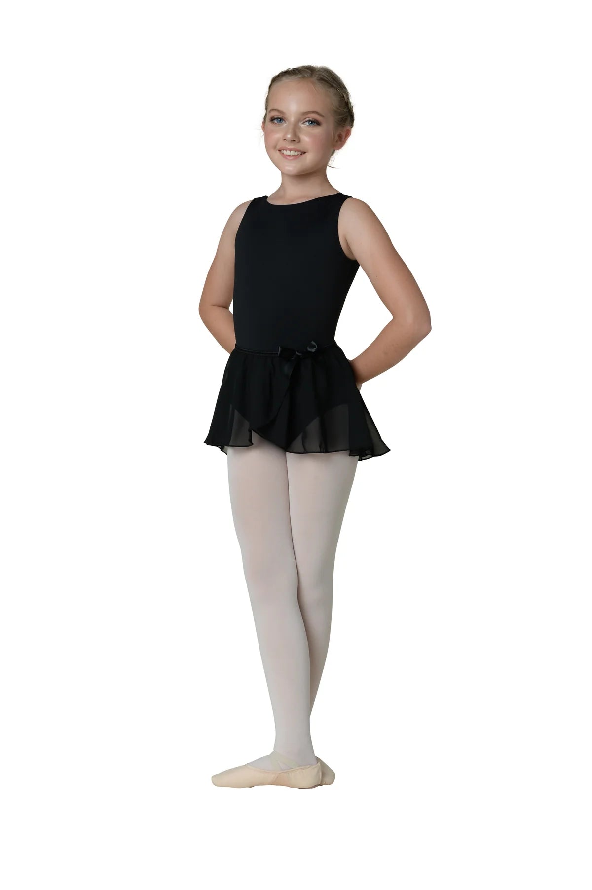Mock Wrap Georgette Skirt
