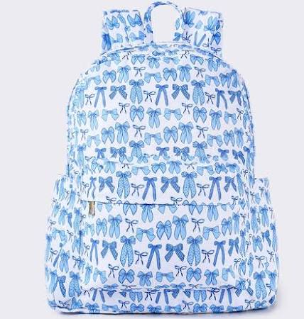 Blue Bow Backpack