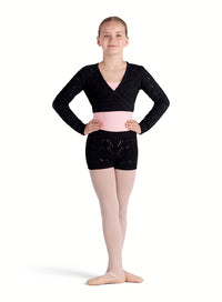 Bloch Child Knit Full Length Wrap Top