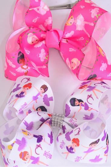 Rhinestone Center Ballerina Bow