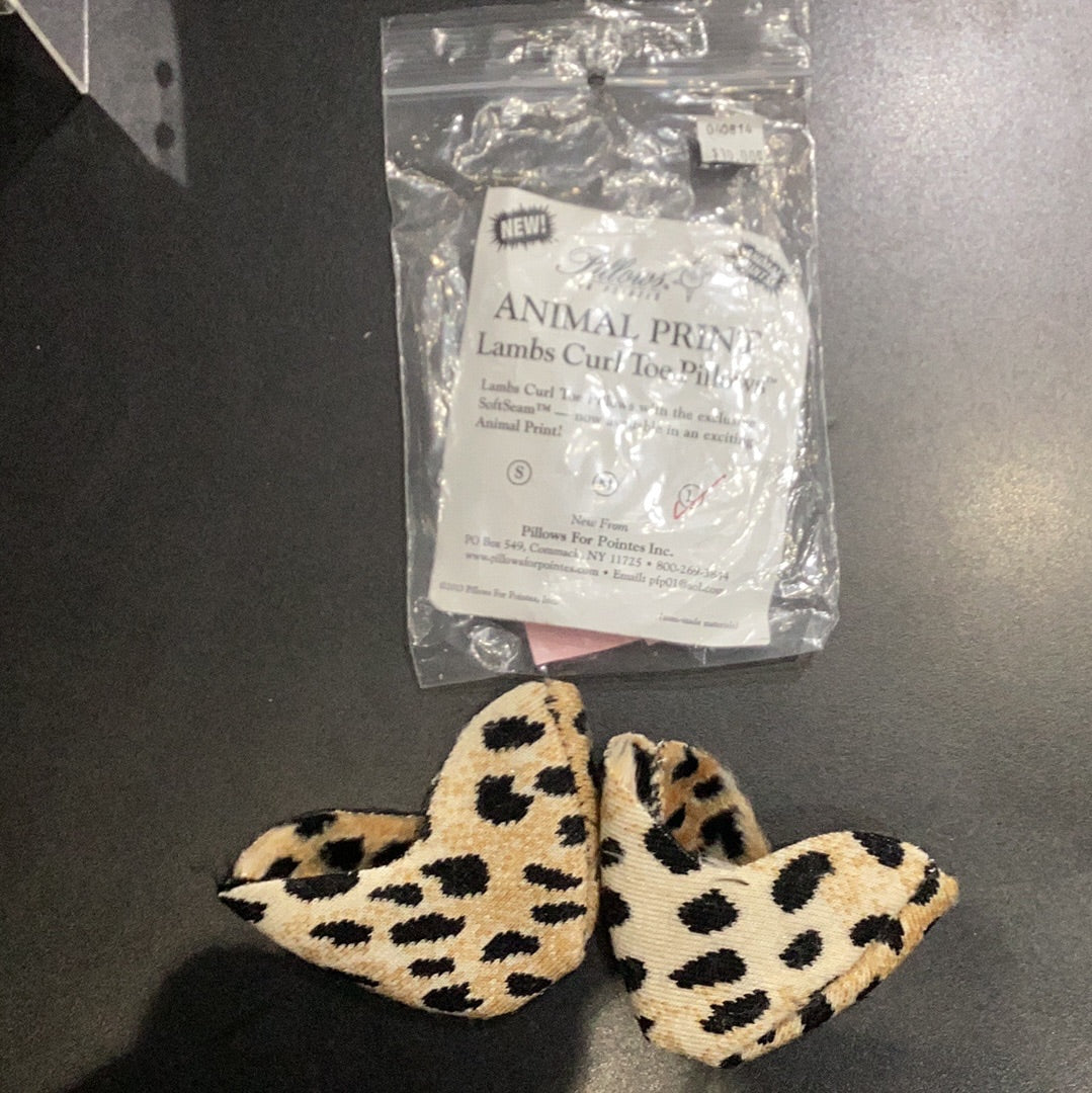 Animal Print Gel Tip Lambs Wool Toe Pads