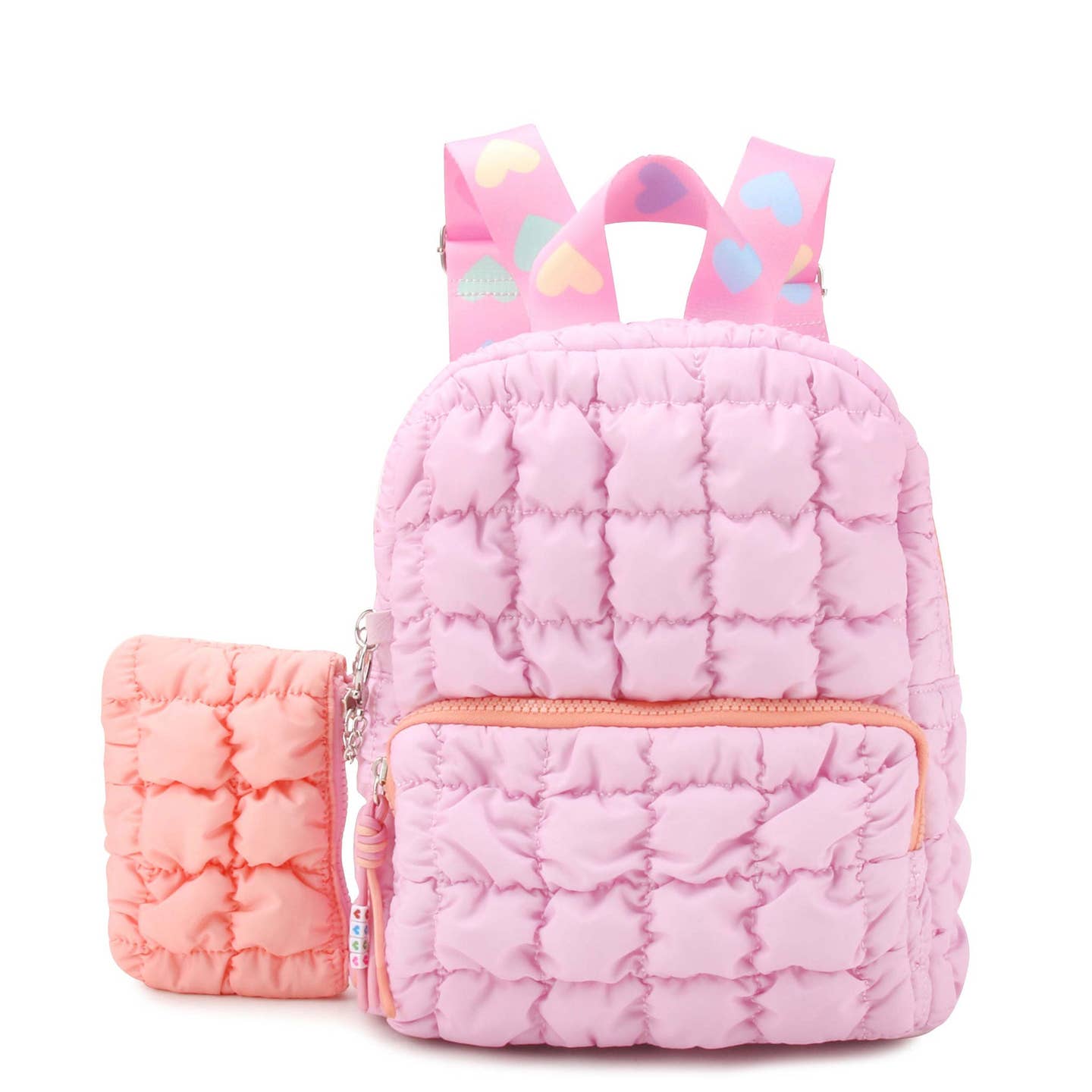 embellished mini backpack Quilted Scrunchies Mini Backpack with Coin Purse