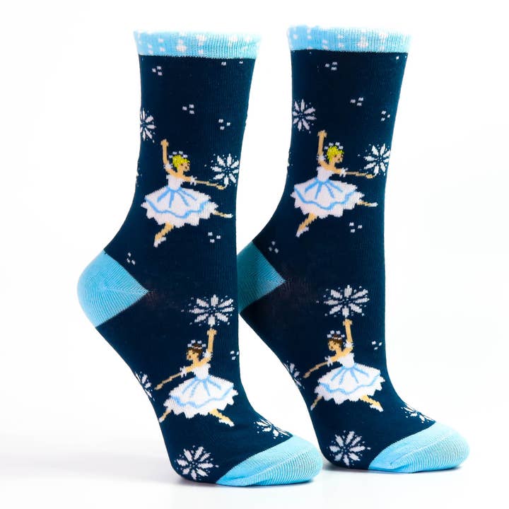 Nutcracker Snow Ballerina Socks