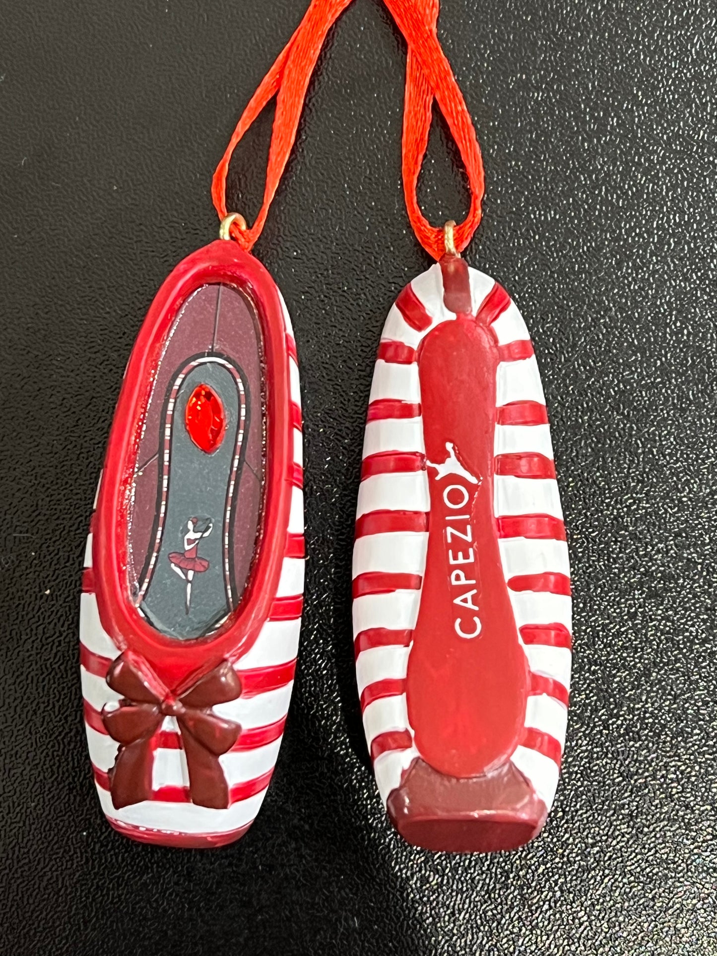 Capezio Striped Pointe Shoe Ornament
