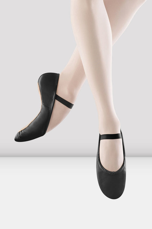 Bloch Adult Dansoft Black Leather Ballet Shoes