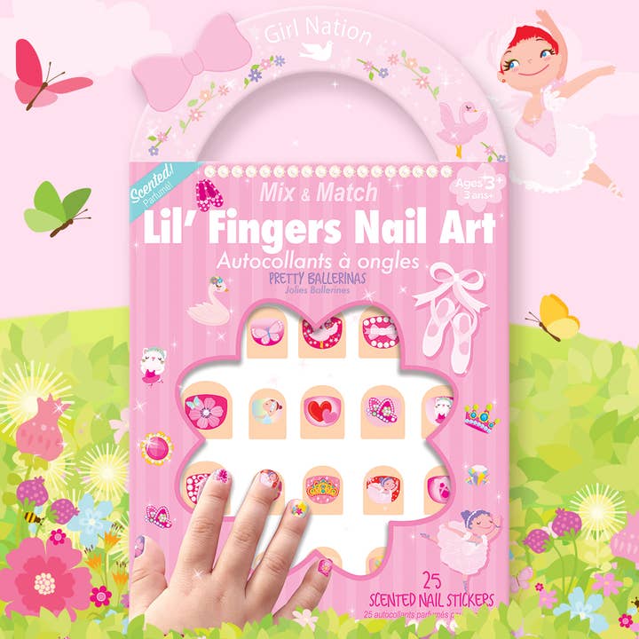 Lil' Fingers Nail Art | Pretty Ballerinas Scented Nail Stickers