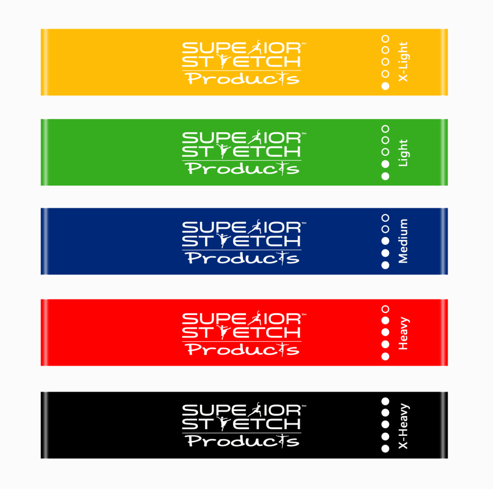 Set of 5 Short Resistance Loop Leg Bands