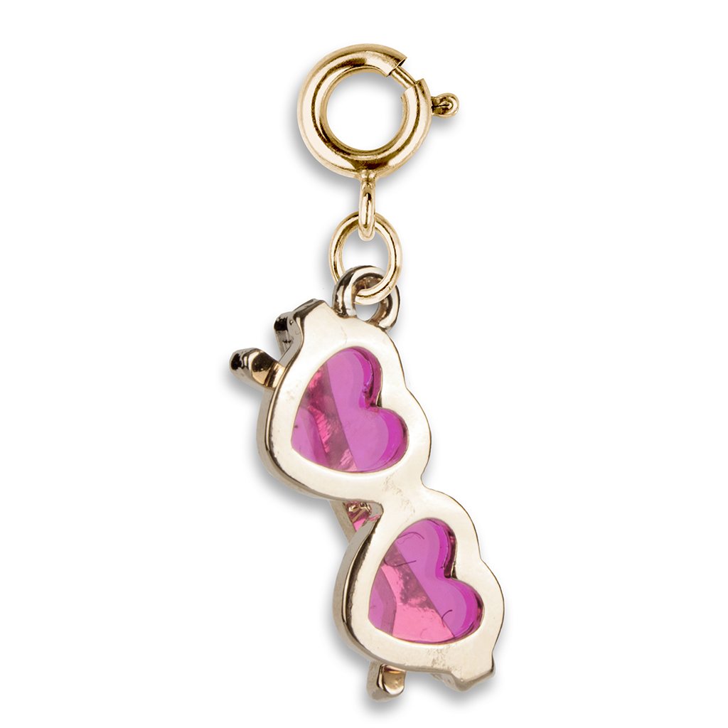 Charm it Gold Heart Sunglasses Charm