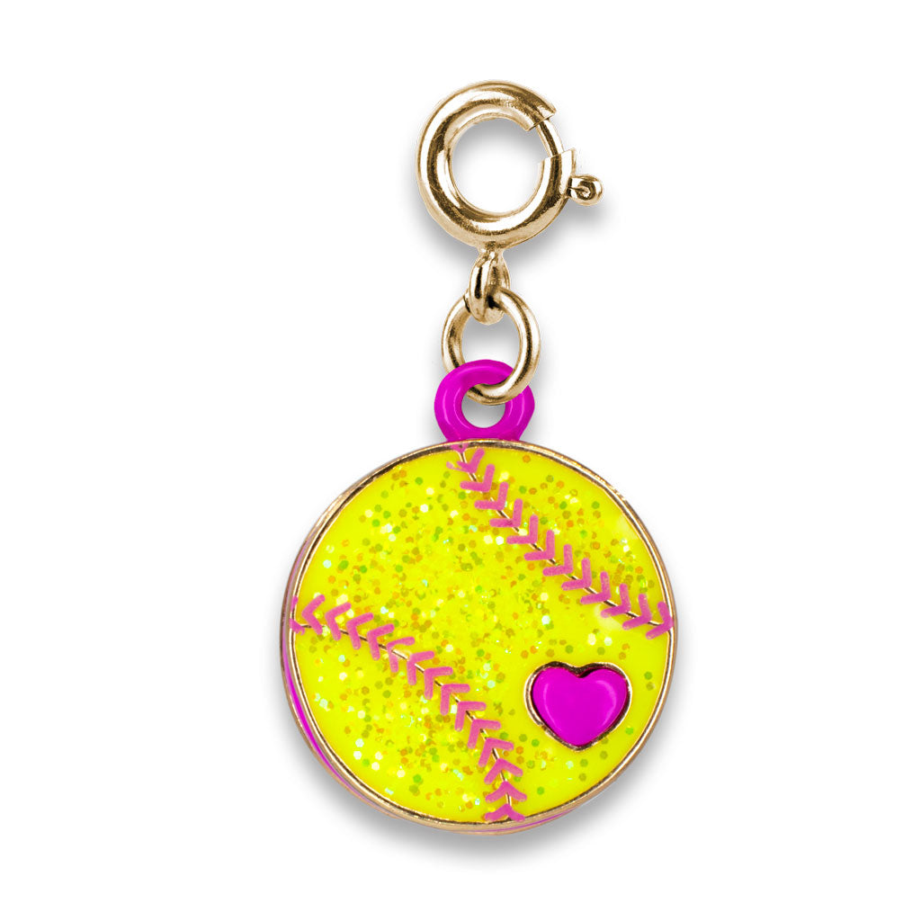 Charm it Glitter Softball Charm