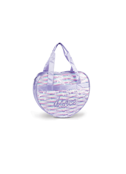 Shimmering Heart Sequin Tote