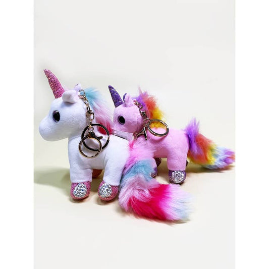 Unicorn Plush Keychain
