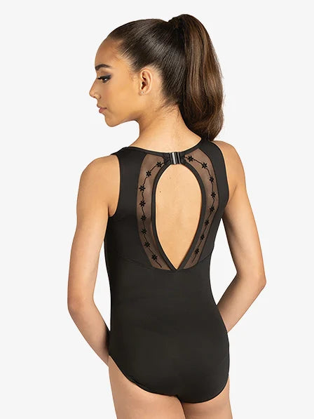 Zoey Tank  Flocked Leotard