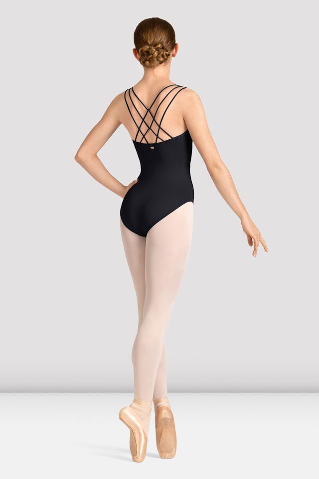 Ladies Mirella Celeste Cross Back Printed Leotard
