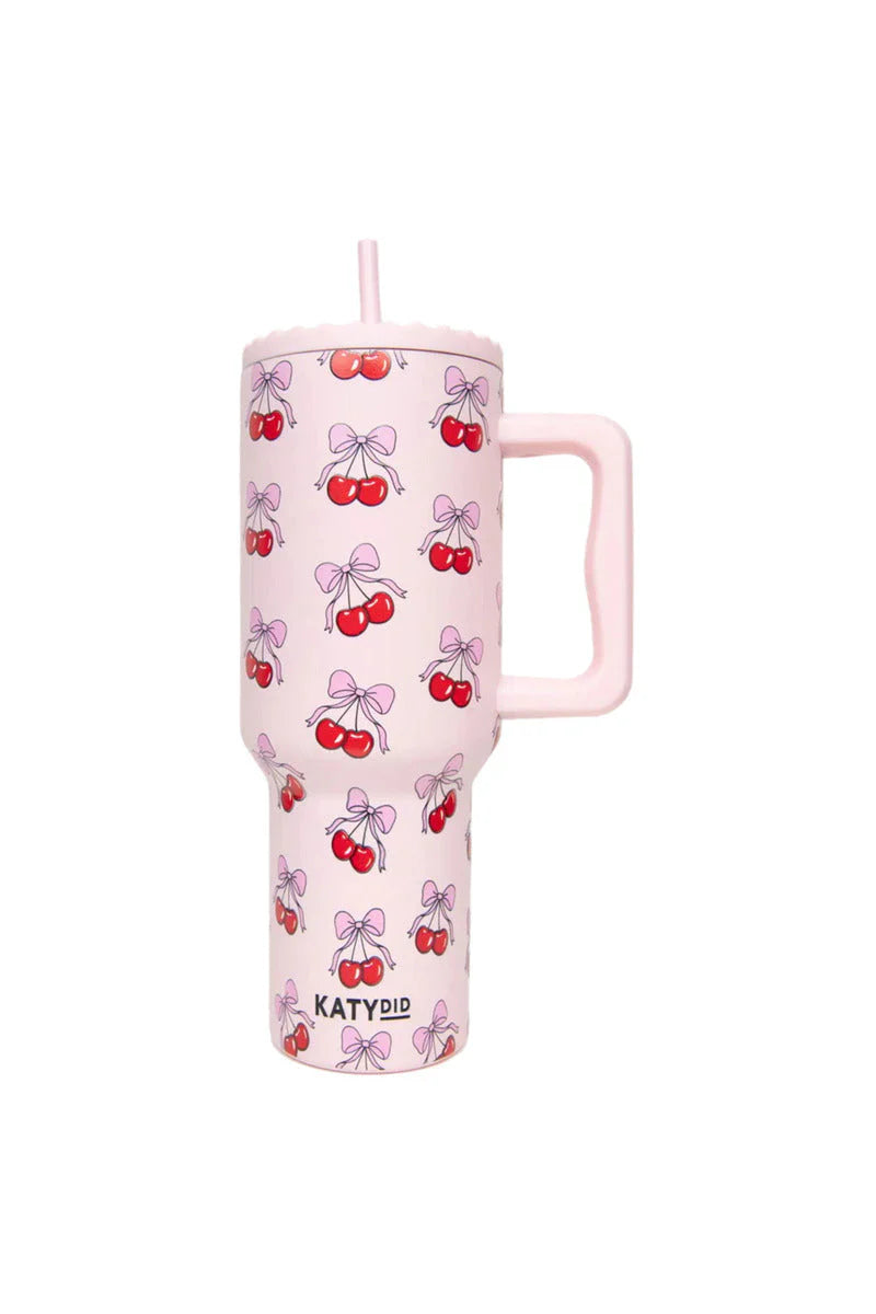 Cherry Bow 38 oz Tumbler Cup