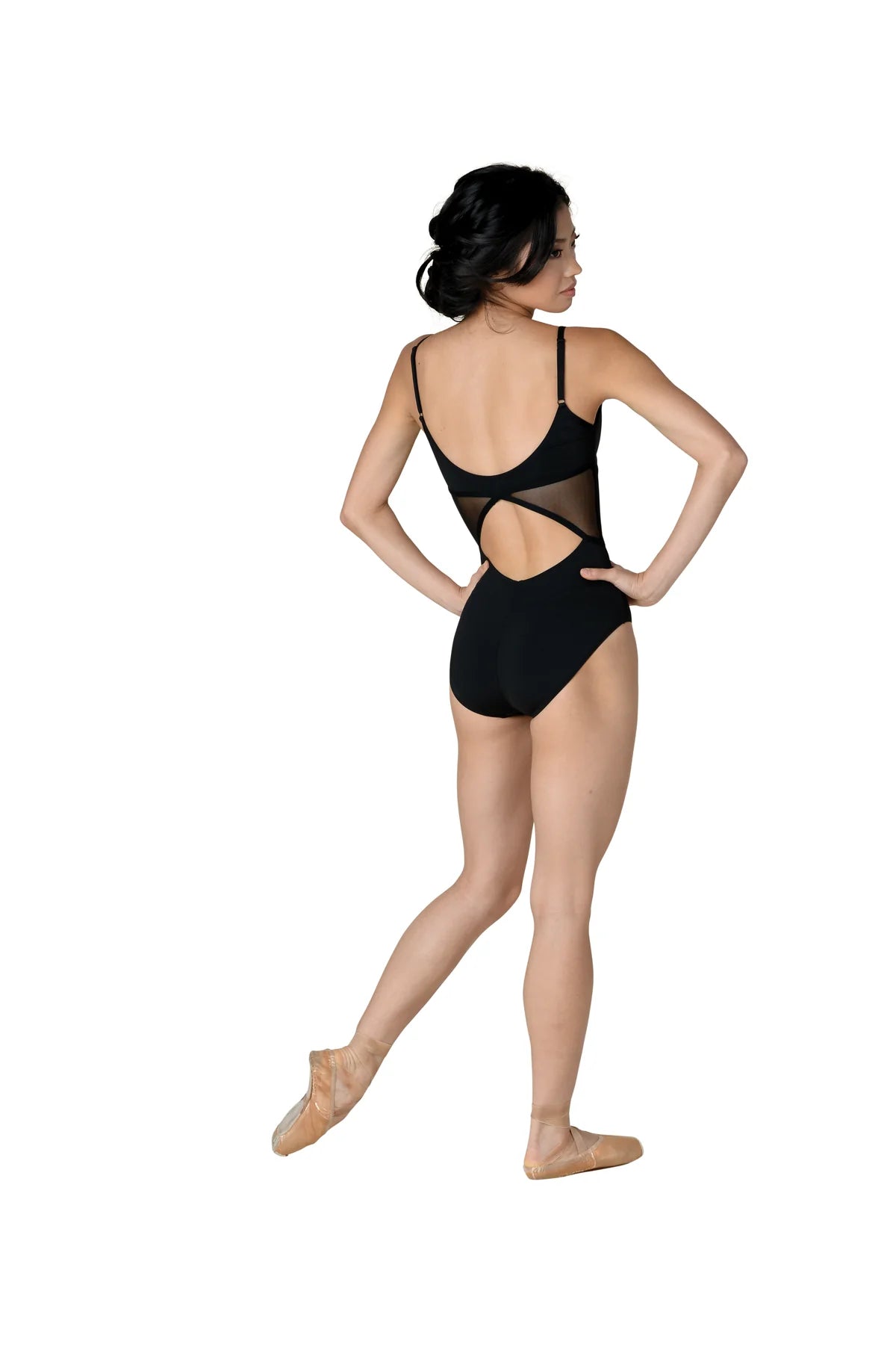 Danz N Motion Women’s  Camisole Leotard With Sheer Inserts