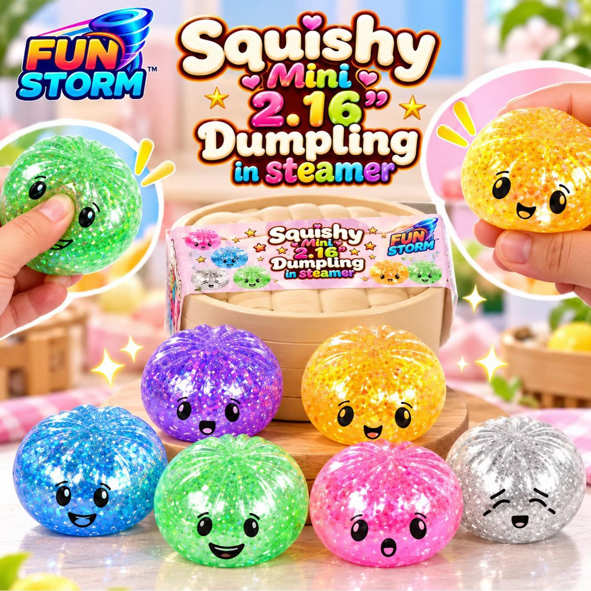 Squishy Mini Dumpling in Steamer