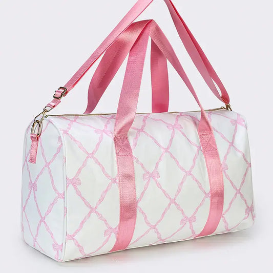 Pink Bow Duffel Bag