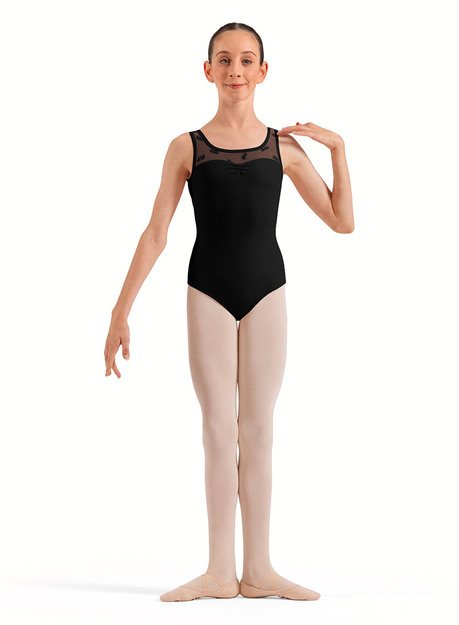 Bloch Floral Flock Print Tank Leotard