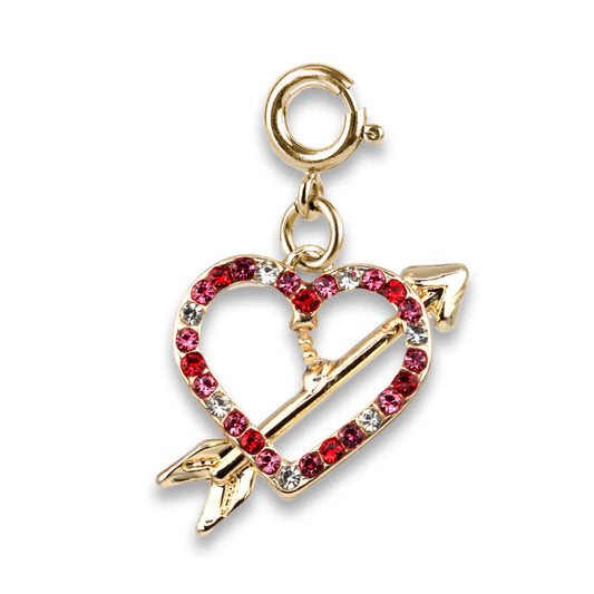 Charm It Gold Heart & Arrow