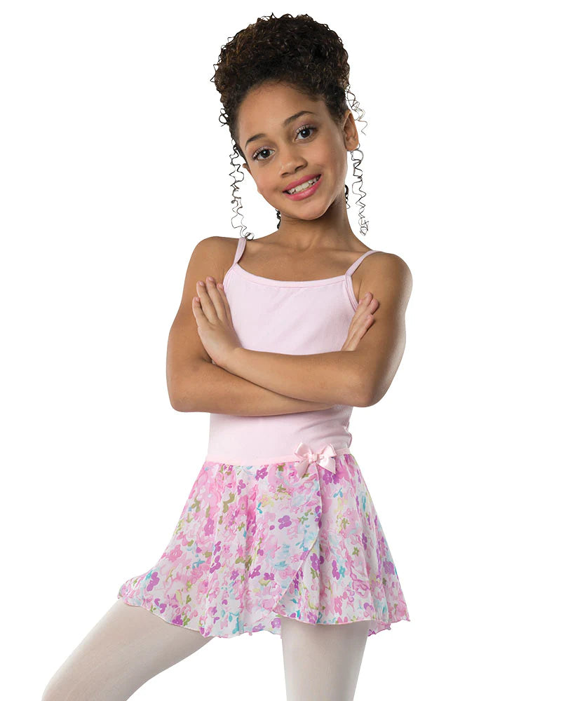 Danshuz Girl's Pastel Watercolor Pull-on Circle Skirt