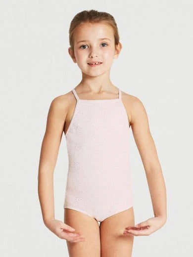 Racer Strap Back Eyelet Leotard