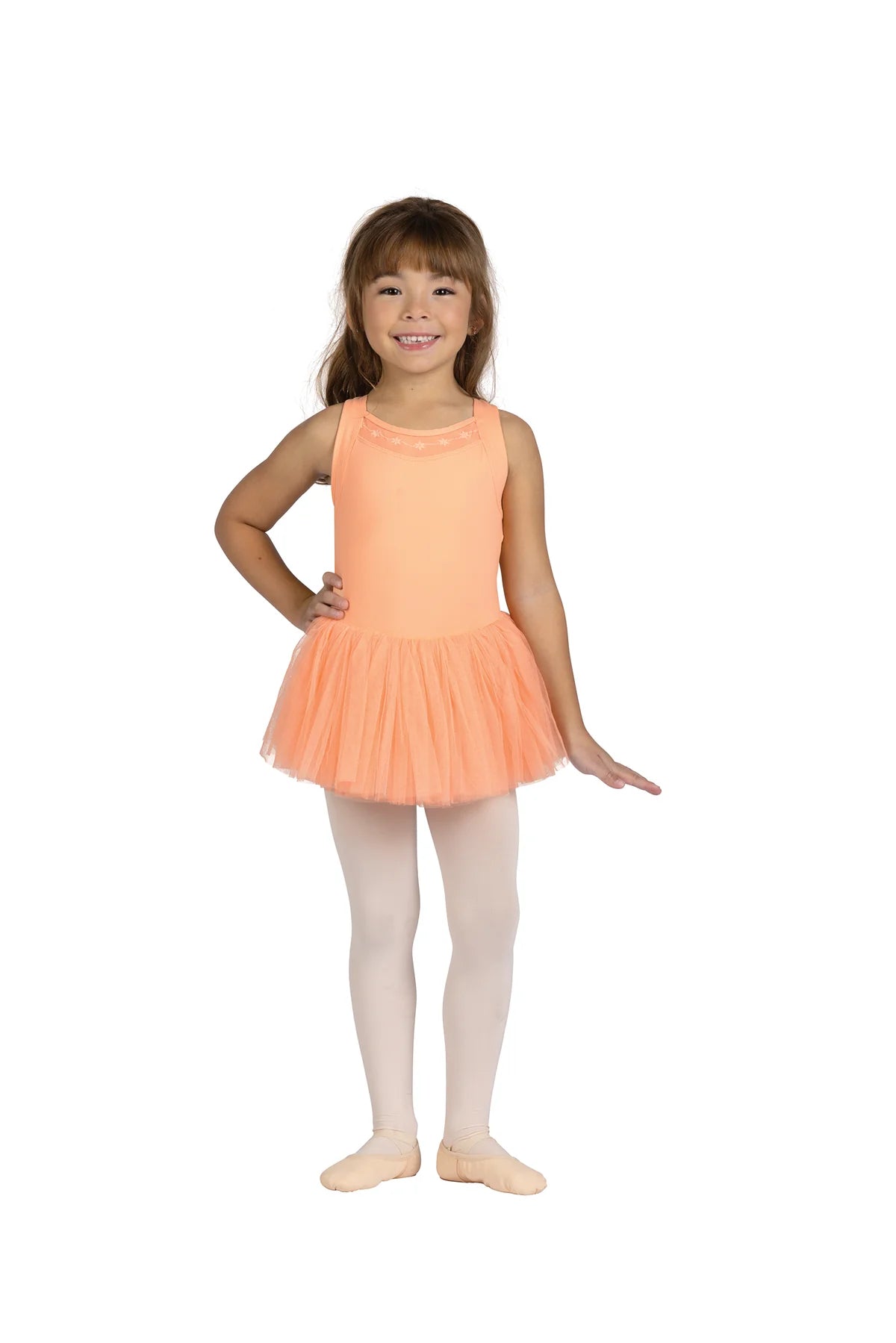 Danznmotion Kids Tank Flocked Dress