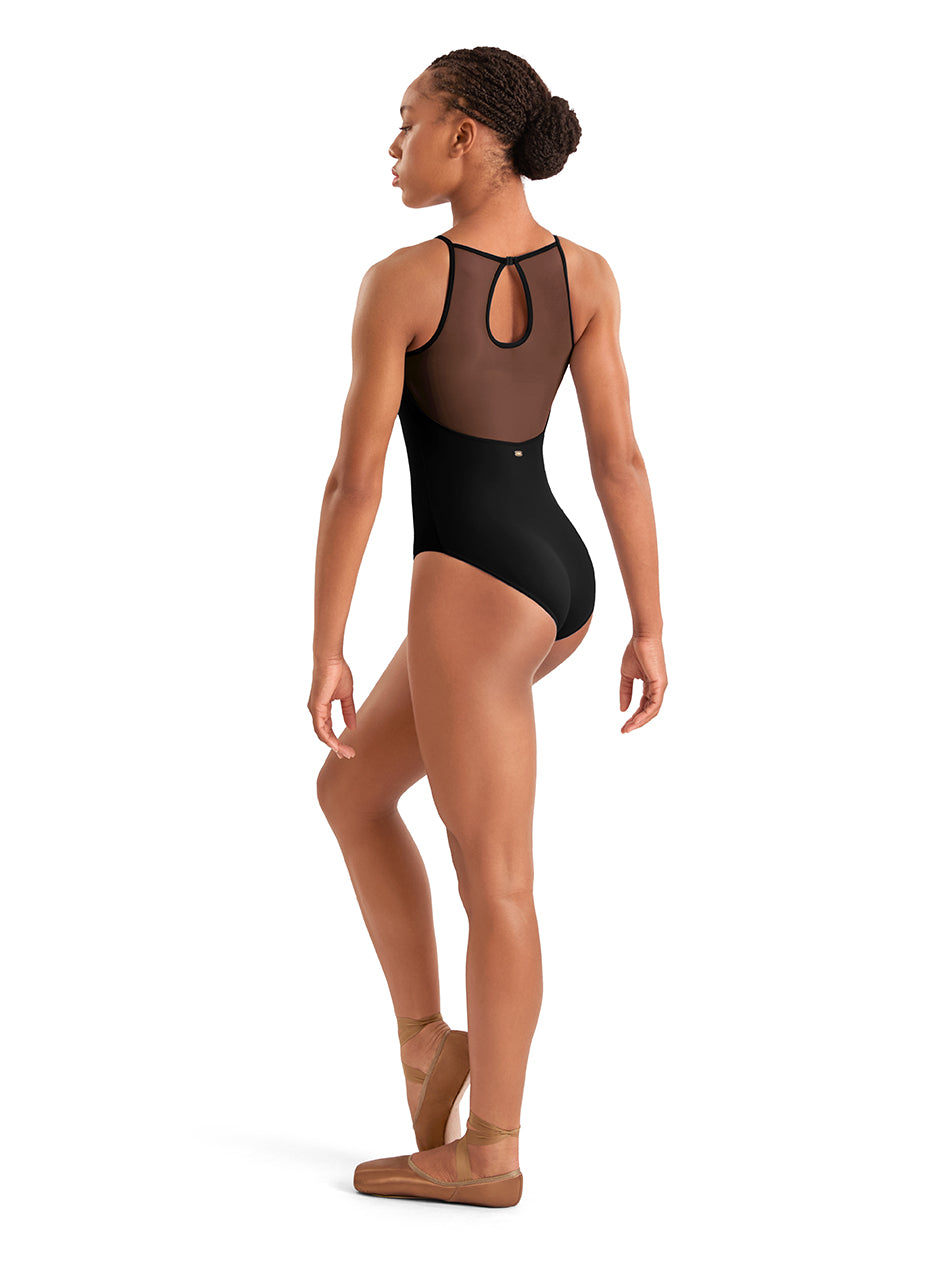 Bloch Floral Embroidered Keyhole Back Leotard