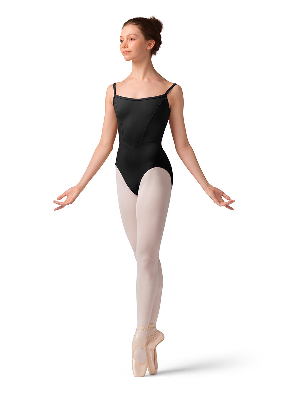 Mesh Bodice Camisole Leotard