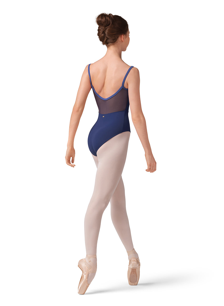 Mesh Bodice Camisole Leotard