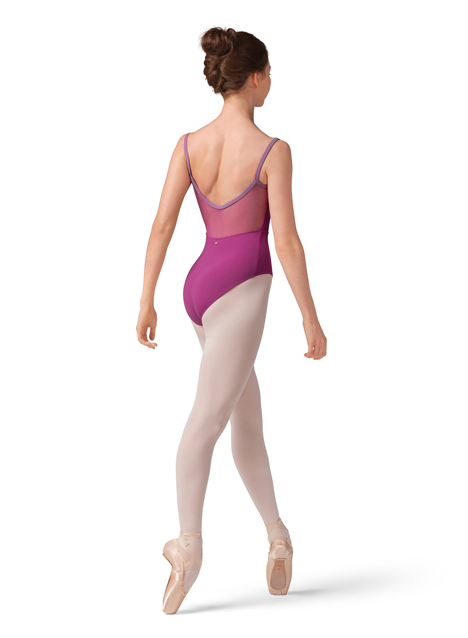 Mesh Bodice Camisole Leotard