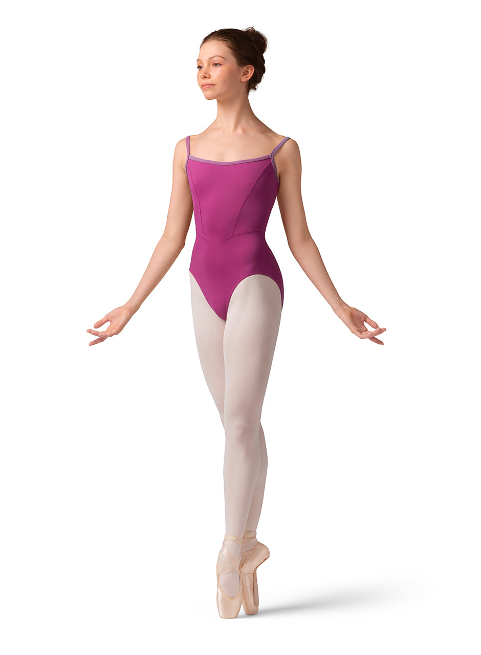 Mesh Bodice Camisole Leotard