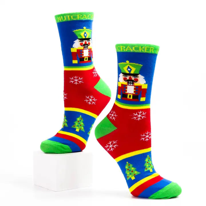 Kids Multicolor Christmas Nutcracker Socks