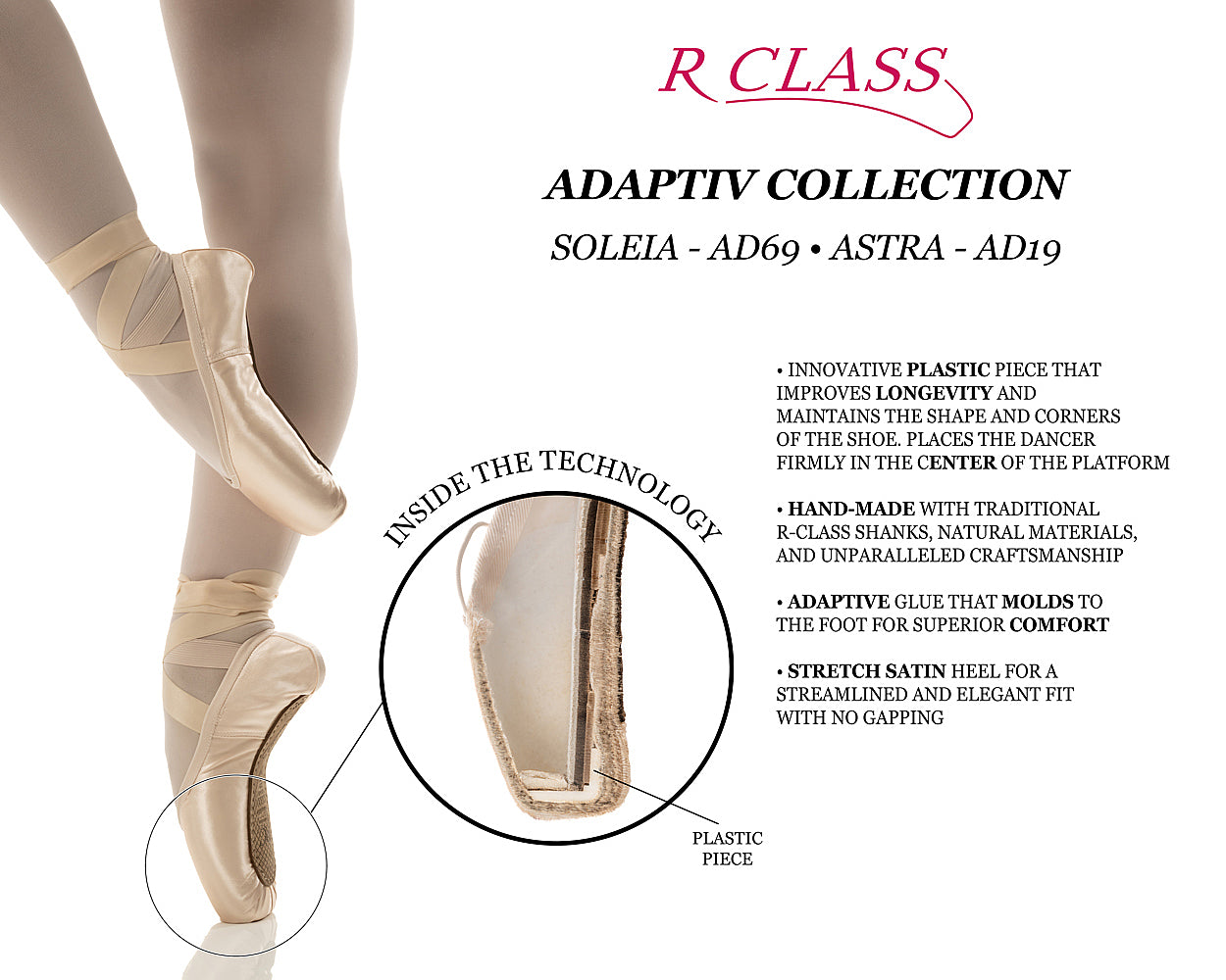 R-Class Soleia Medium Shank Pointe Shoe