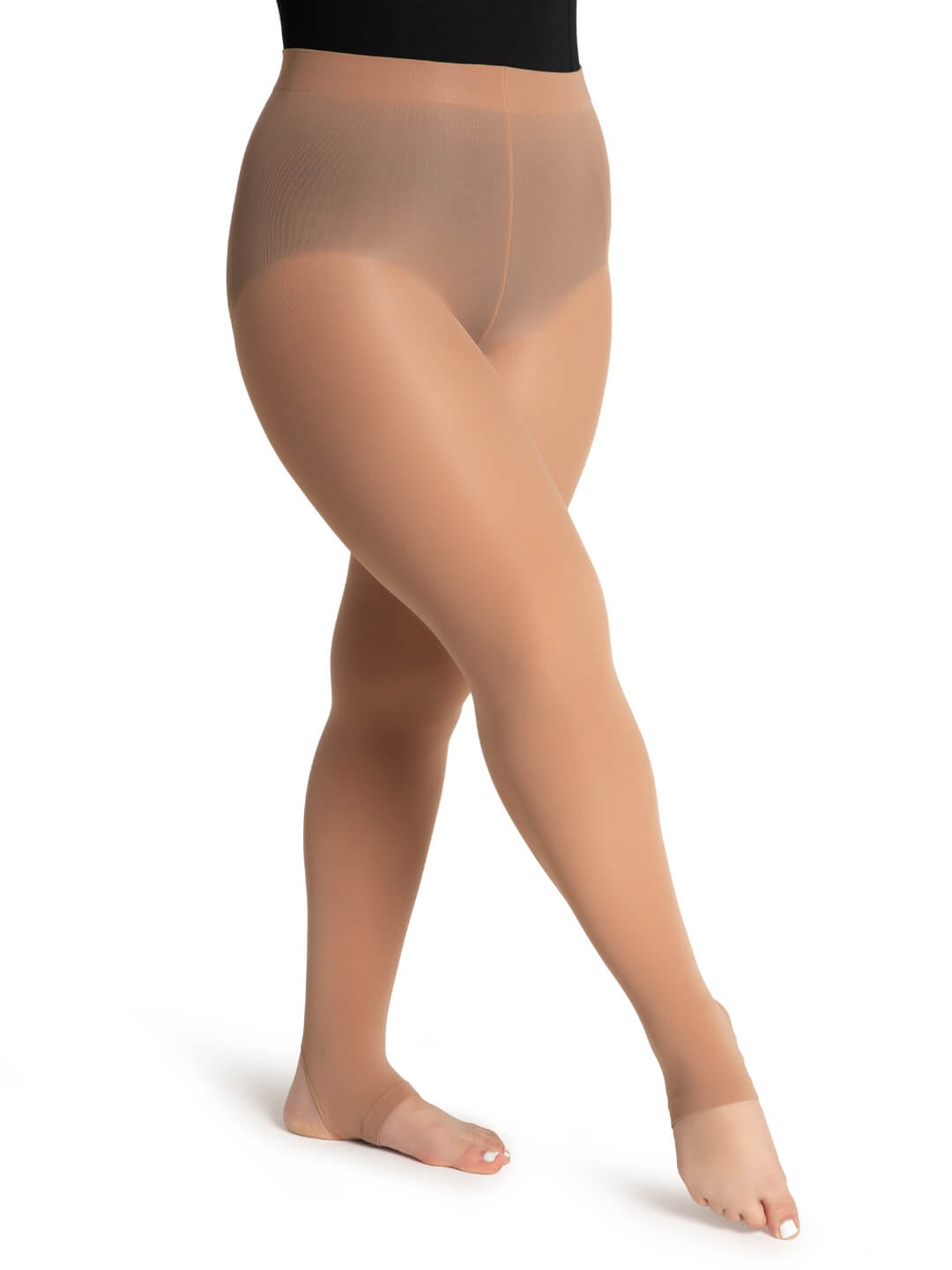 Capezio Plus Size Stirrup Tights