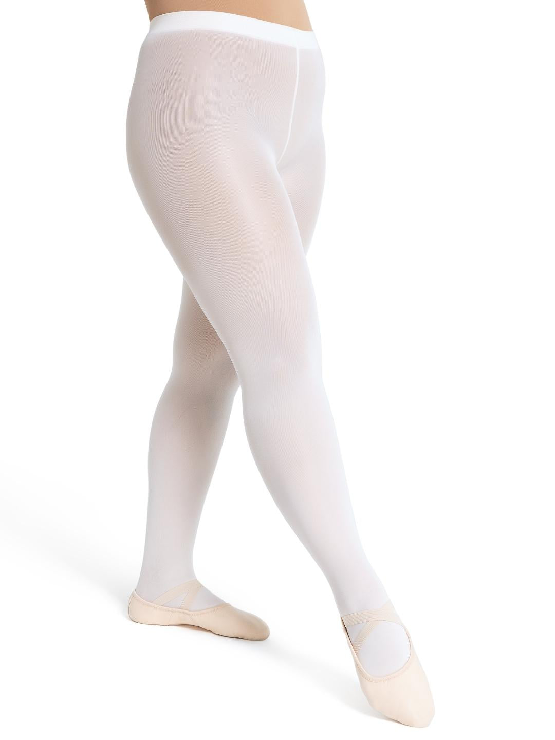 Collant De Danse Capezio Transition Tight Femme - Taille Sans élastique, Auto-tricoté - Teint Pour Correspondre Au Gousset