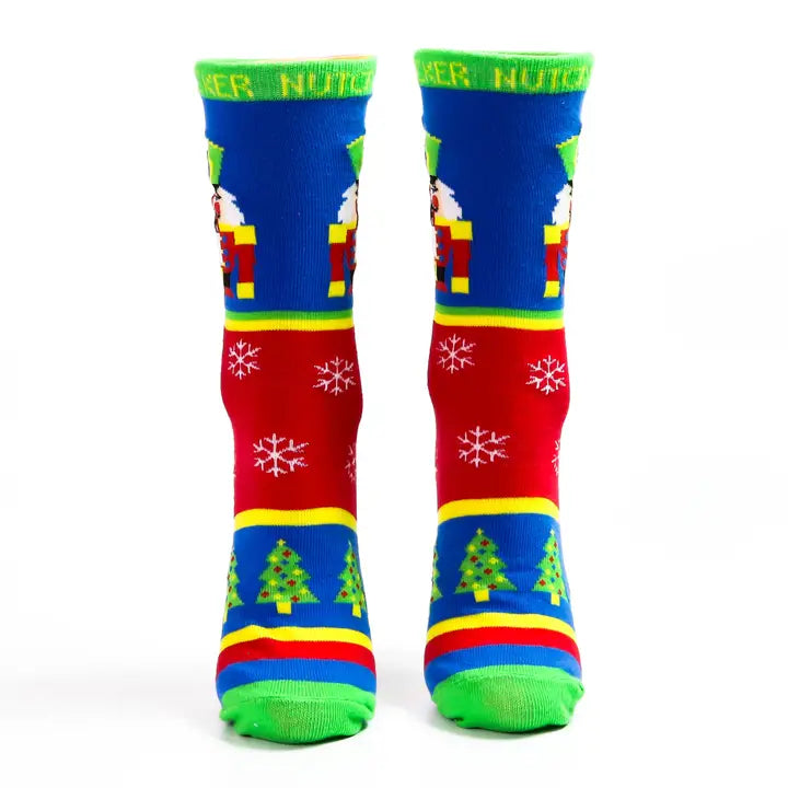 Kids Multicolor Christmas Nutcracker Socks